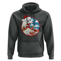 Funny Christmas Hoodie Santa Tsunami Is Eating Ginger Bread Xmas