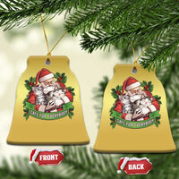 Xmas Cats Owner Christmas Ornament Cats For Everybody Vintage Santa Mistletoe - Wonder Print Shop