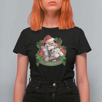 Christmas Cats Owner T Shirt For Women Cats For Everybody Vintage Santa Mistletoe - Wonder Print Shop