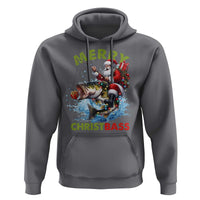 Funny Christmas Fishing Hoodie Merry Christbass Santa Xmas Tree