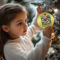 Funny Xmas Christmas Ornament Fishing You A Very Merry Fishmas Santa Hat - Wonder Print Shop