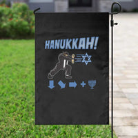 Funny Hanukkah Arcade Game Garden Flag Jewish Fighter Menorah Star Of David - Wonder Print Shop