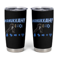 Funny Hanukkah Arcade Game Tumbler Cup Jewish Fighter Menorah Star Of David - Wonder Print Shop