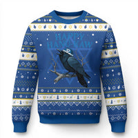 Funny Hanukkah Crow Hanukkah Ugly Sweater Happy Hanukaw Jewish Holiday - Wonder Print Shop
