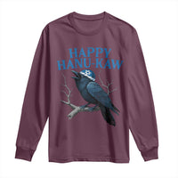 Funny Hanukkah Crow Long Sleeve Shirt Happy Hanukaw Jewish Holiday - Wonder Print Shop