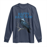 Funny Hanukkah Crow Long Sleeve Shirt Happy Hanukaw Jewish Holiday - Wonder Print Shop