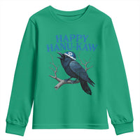 Funny Hanukkah Crow Youth Sweatshirt Happy Hanukaw Jewish Holiday - Wonder Print Shop