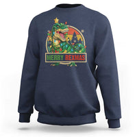 Funny Christmas Dinosaur Sweatshirt Merry Rexmas Dino Xmas Tree - Wonder Print Shop