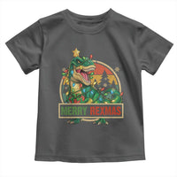 Funny Christmas Dinosaur Toddler T Shirt Merry Rexmas Dino Xmas Tree - Wonder Print Shop