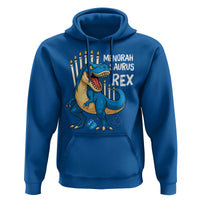 Funny Hanukkah Dinosaur Hoodie Menorasaurus Rex Jewish Holiday Chanukkah - Wonder Print Shop