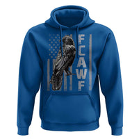 Funny F CAW F Crow Hoodie Vintage American Flag - Wonder Print Shop