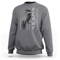 Funny F CAW F Crow Sweatshirt Vintage American Flag - Wonder Print Shop