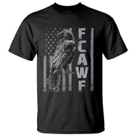 Funny F CAW F Crow T Shirt Vintage American Flag - Wonder Print Shop