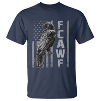 Funny F CAW F Crow T Shirt Vintage American Flag - Wonder Print Shop