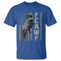 Funny F CAW F Crow T Shirt Vintage American Flag - Wonder Print Shop