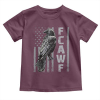 Funny F CAW F Crow Toddler T Shirt Vintage American Flag - Wonder Print Shop