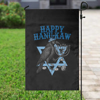 Funny Hanukkah Crow Garden Flag Happy Hanukaw Jewish Holiday Chanukah Menorah - Wonder Print Shop