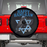 Funny Hanukkah Crow Spare Tire Cover Happy Hanukaw Jewish Holiday Chanukah Menorah - Wonder Print Shop