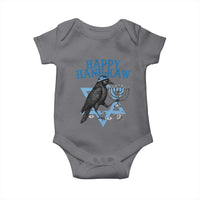 Funny Hanukkah Crow Baby Onesie Happy Hanukaw Jewish Holiday Chanukah Menorah - Wonder Print Shop