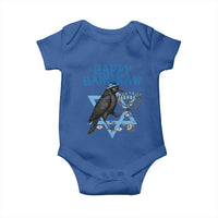 Funny Hanukkah Crow Baby Onesie Happy Hanukaw Jewish Holiday Chanukah Menorah - Wonder Print Shop