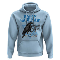 Funny Hanukkah Crow Hoodie Happy Hanukaw Jewish Holiday Chanukah Menorah - Wonder Print Shop