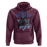 Funny Hanukkah Crow Hoodie Happy Hanukaw Jewish Holiday Chanukah Menorah - Wonder Print Shop