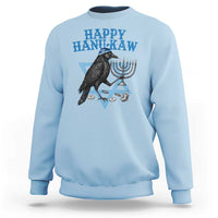 Funny Hanukkah Crow Sweatshirt Happy Hanukaw Jewish Holiday Chanukah Menorah - Wonder Print Shop