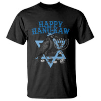 Funny Hanukkah Crow T Shirt Happy Hanukaw Jewish Holiday Chanukah Menorah - Wonder Print Shop