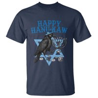 Funny Hanukkah Crow T Shirt Happy Hanukaw Jewish Holiday Chanukah Menorah - Wonder Print Shop