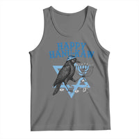 Funny Hanukkah Crow Tank Top Happy Hanukaw Jewish Holiday Chanukah Menorah - Wonder Print Shop