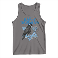 Funny Hanukkah Crow Tank Top Happy Hanukaw Jewish Holiday Chanukah Menorah - Wonder Print Shop