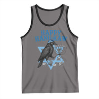 Funny Hanukkah Crow Tank Top Happy Hanukaw Jewish Holiday Chanukah Menorah - Wonder Print Shop