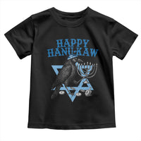 Funny Hanukkah Crow Toddler T Shirt Happy Hanukaw Jewish Holiday Chanukah Menorah - Wonder Print Shop