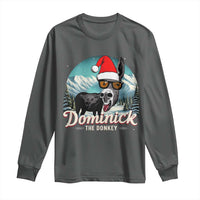 Christmas Italian Donkey Long Sleeve Shirt Funny Domick The Donkey Holiday Xmas - Wonder Print Shop