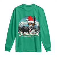 Christmas Italian Donkey Long Sleeve Shirt Funny Domick The Donkey Holiday Xmas - Wonder Print Shop