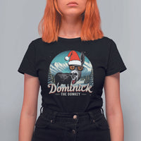 Christmas Italian Donkey T Shirt For Women Funny Domick The Donkey Holiday Xmas - Wonder Print Shop
