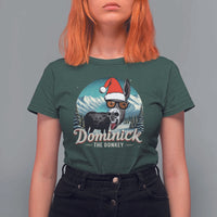 Christmas Italian Donkey T Shirt For Women Funny Domick The Donkey Holiday Xmas - Wonder Print Shop