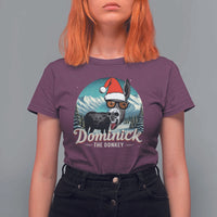 Christmas Italian Donkey T Shirt For Women Funny Domick The Donkey Holiday Xmas - Wonder Print Shop