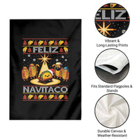 Funny Tacos Christmas Nativity Scene Garden Flag Feliz Navitaco Mexican Food - Wonder Print Shop