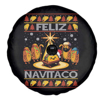 Funny Tacos Christmas Nativity Scene Spare Tire Cover Feliz Navitaco Mexican Food - Wonder Print Shop
