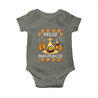 Funny Tacos Christmas Nativity Scene Baby Onesie Feliz Navitaco Mexican Food - Wonder Print Shop
