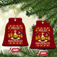 Funny Tacos Christmas Nativity Scene Ceramic Ornament Feliz Navitaco Mexican Food - Wonder Print Shop