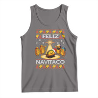 Funny Tacos Christmas Nativity Scene Tank Top Feliz Navitaco Mexican Food - Wonder Print Shop