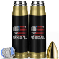 Pickleball Lover Vintage American Flag Bullet Tumbler 4th of July - Wonder Print Shop