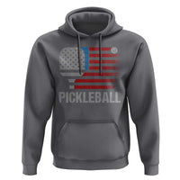 Pickleball Lover Vintage American Flag Hoodie 4th of July - Wonder Print Shop