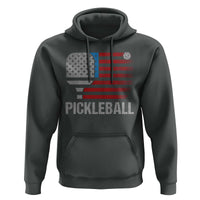 Pickleball Lover Vintage American Flag Hoodie 4th of July - Wonder Print Shop