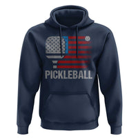 Pickleball Lover Vintage American Flag Hoodie 4th of July - Wonder Print Shop