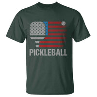 Pickleball Lover Vintage American Flag T Shirt 4th of July - Wonder Print Shop