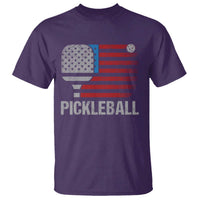 Pickleball Lover Vintage American Flag T Shirt 4th of July - Wonder Print Shop
