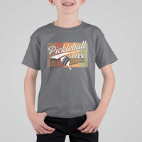 Funny Pickleball Legend T Shirt For Kid Pickleball Player Retro Sport Lover - Wonder Print Shop